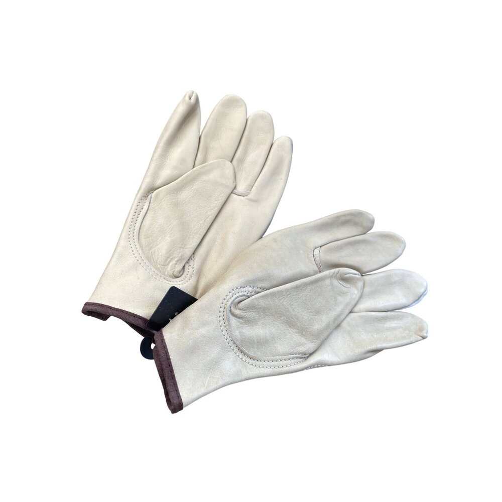 Hand Armor Cowhide Leather Gloves Unlined Large Genuine Leather Outdoor Work NEW